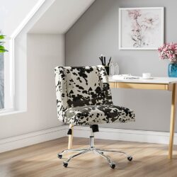 Milk Cow Print Swivel Office Chair