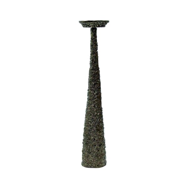 Moan Large Candle Holder - Brushed Gold