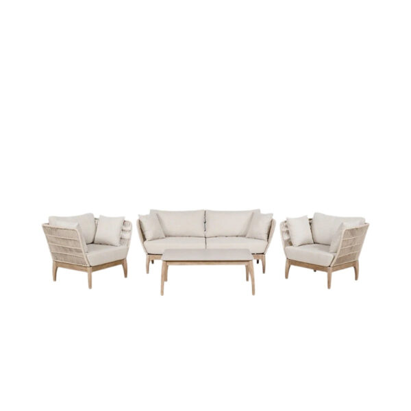 Mova Outdoor Lounge Set - Latte & Oatmeal