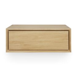 Nordic Ii 1 Drawer Hanging Bedside Table - Oak