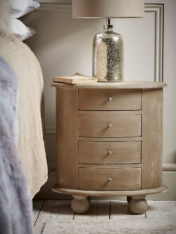 Oval Bedside Table