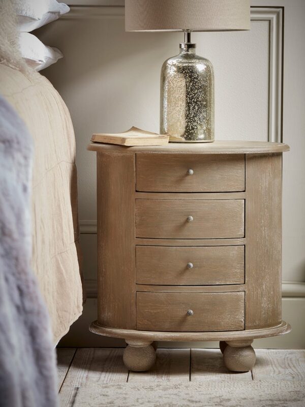 Oval Bedside Table