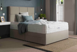 Relyon Warwick 2350 Mattress + Premium Divan Bed, Bednextday_Silver, No Storage, Single