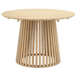 Rifle Outdoor Wooden Round Dining Table In Natural