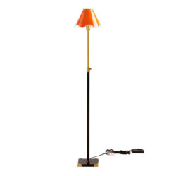 Ripple Articulating Floor Lamp - Orange & Black