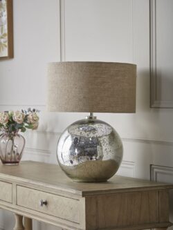 Round Mercuried Glass Table lamp