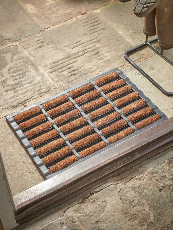 Rubber Border Doormat - Natural