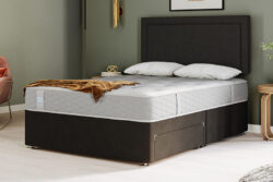 Sealy Ortho Plus Bronze Mattress + Premium Divan Bed, Bednextday_Silver, No Storage, Single