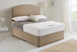 Silentnight Essentials Memory Mirapocket 1000 Mattress + Premium Divan Bed, Bednextday_Silver, No Storage, Single