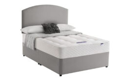 Silentnight Miracoil Ortho Mattress + Premium Divan Bed, Bednextday_Silver, No Storage, Single
