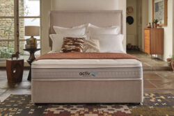 Sleepeezee ActivFlex Response 1600 Memory Mattress + Premium Divan Bed, Bednextday_Silver, No Storage, Single