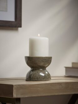 Standing Olive Pillar Candle Holder