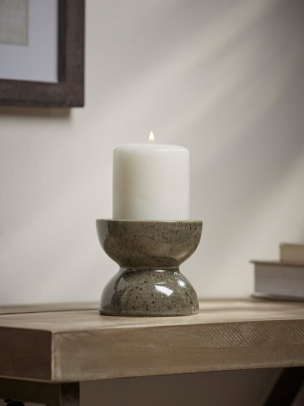 Standing Olive Pillar Candle Holder