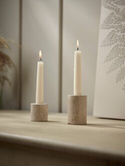 Stone Dinner Candle Holder - Large