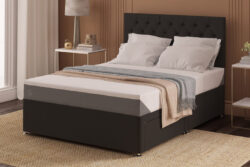 TEMPUR ONE Medium Mattress + Premium Divan Bed, Bednextday_Silver, No Storage, Double