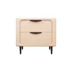 Tempio 2 Drawer Bedside Table - Light Oak Wood