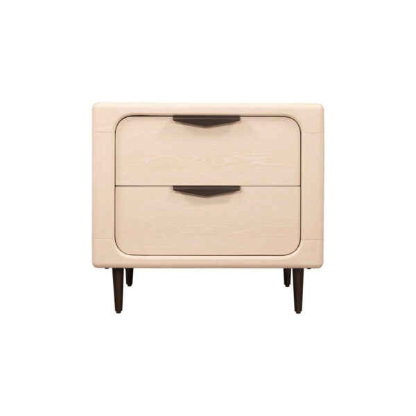 Tempio 2 Drawer Bedside Table - Light Oak Wood