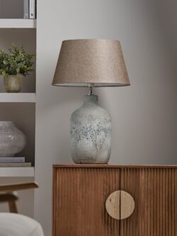 Textured Concrete Effect Table lamp