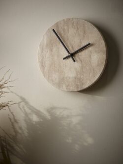 Travertine Clock