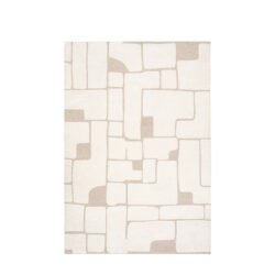 Tufted Graphic Rug 160x230cm - White