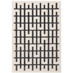 Valley Junction Rug - Charcoal/Ivory / 160x230cm