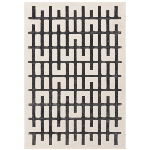 Valley Junction Rug - Charcoal/Ivory / 160x230cm