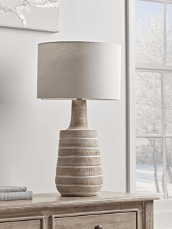 Whitewashed Mango Wood Table Lamp