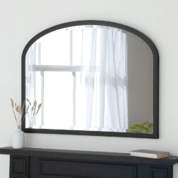 Amara Mantle Wall Mirror - Black