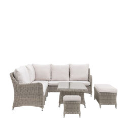 Ascot Outdoor Corner Dining Set with Rising Table