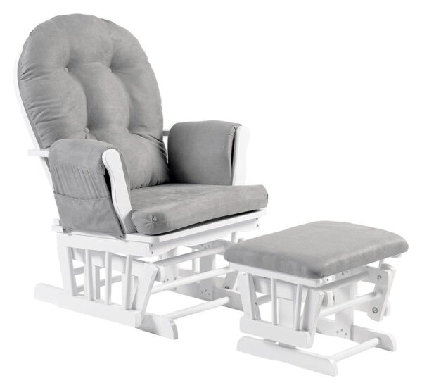BabyLo Brompton Baby Nursing Glider & Footstool