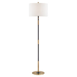 Bowery Brass 1 Light Floor Lamp - Aged Old Bronze