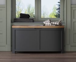 Bradwell Oak and Charcoal Painted Blanket Box