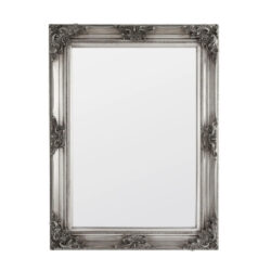 Cullowhee Glass Rectangular Wall Mirror In Pewter Frame