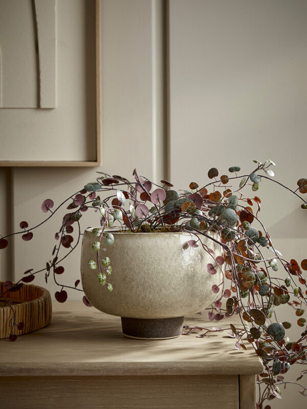 Glazed Footed Planter