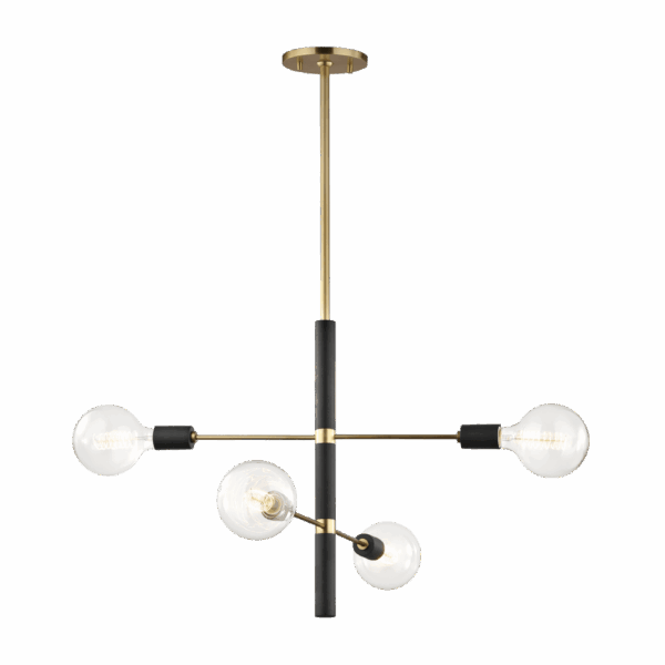 Hudson Valley Lighting Astrid Chandelier in Aged Brass / 4 Light