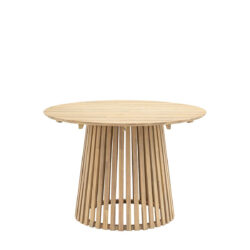 Rialto Outdoor 4 Seater Round Dining Table - Natural