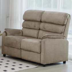 Sanur Fabric 2 Seater Sofa In Taupe