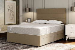 Sealy Ortho Plus Silver Memory Mattress + Premium Divan Bed, Bednextday_Silver, No Storage, Single