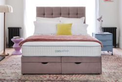 Sleepeezee Cool Refresh 1600 Memory Hybrid Mattress + Premium Divan Bed, Bednextday_Silver, No Storage, Single
