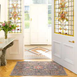 Soft Washable Wildflower Doormat - Francine - Soft Washable - 80cm x 150cm