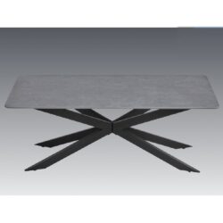 Arles Sintered Stone Coffee Table In Dark Grey