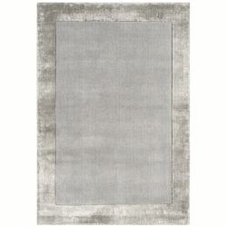 Ascot Hand Woven Rug - Silver / 120x170cm
