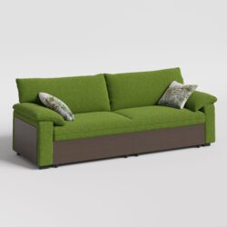 Cottonfy Luxurious Soild Wood Versatile 2-Seater Pull Out Sofa Bed