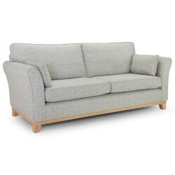 Dallas Fabric 4 Seater Sofa in Grey