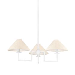 Gladwyne 3 Light Chandelier - Textured White