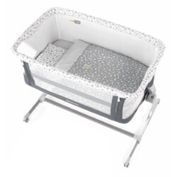 Jane Baby Side Crib + 4 Piece Bedding set