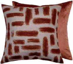 Malini Kentish Cushion in Rust | Outlet