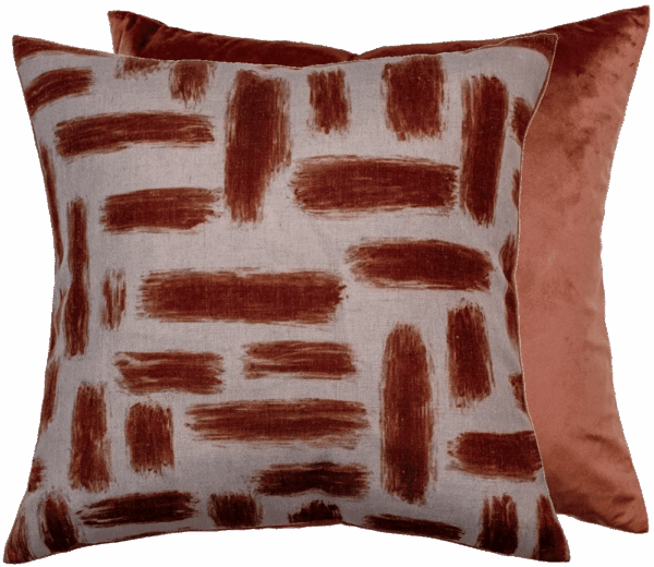 Malini Kentish Cushion in Rust | Outlet