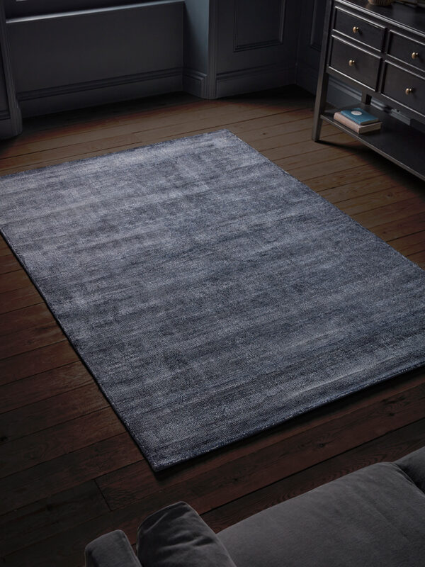 Navy Lustre Rug - Large