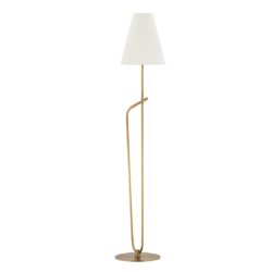 Pearce 1 Light Floor Lamp - Patina Brass